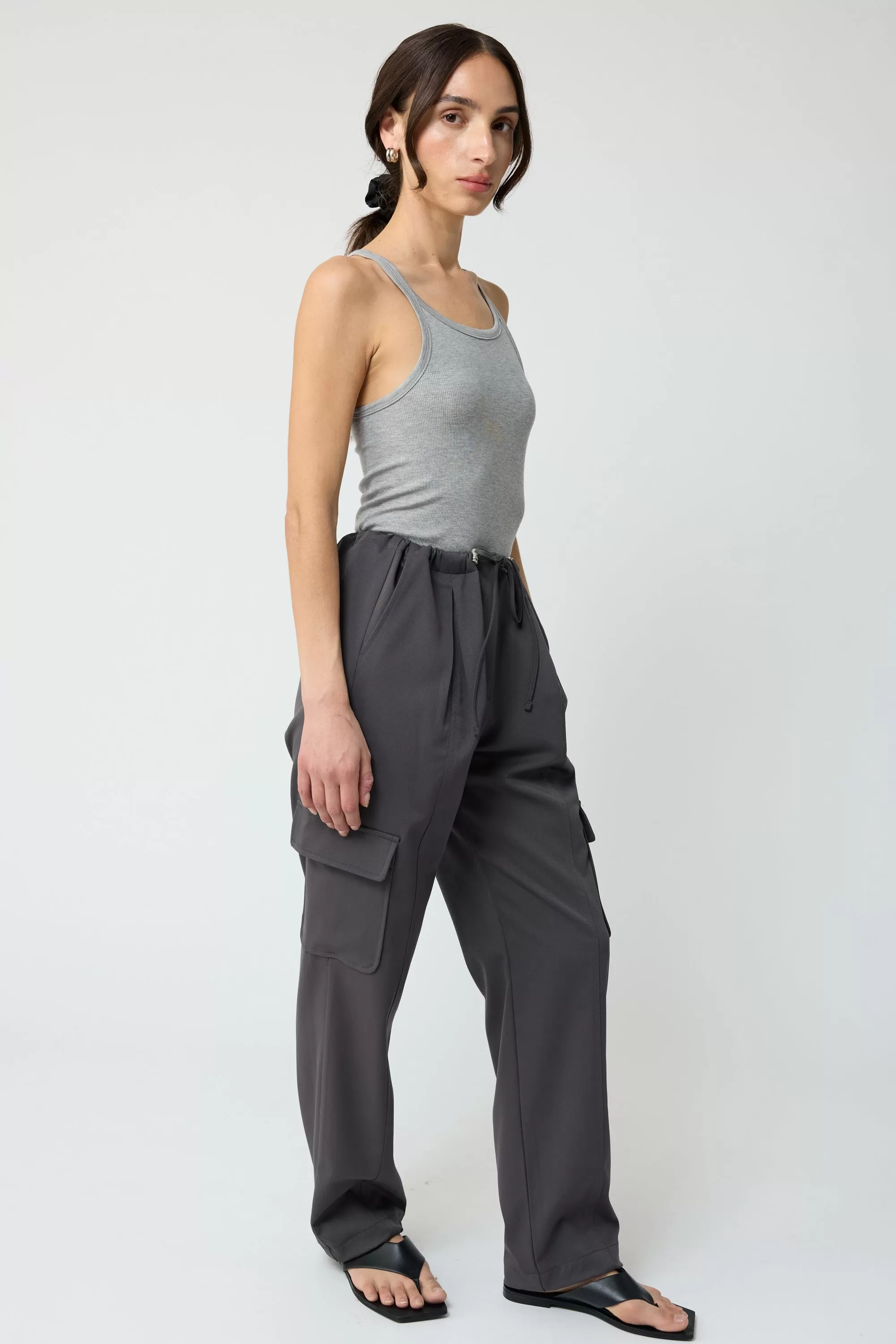 Elastic Ankle Cargo Pants