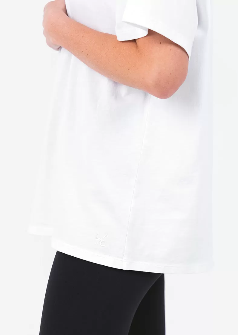 Elevate Relaxed Fit Tee White