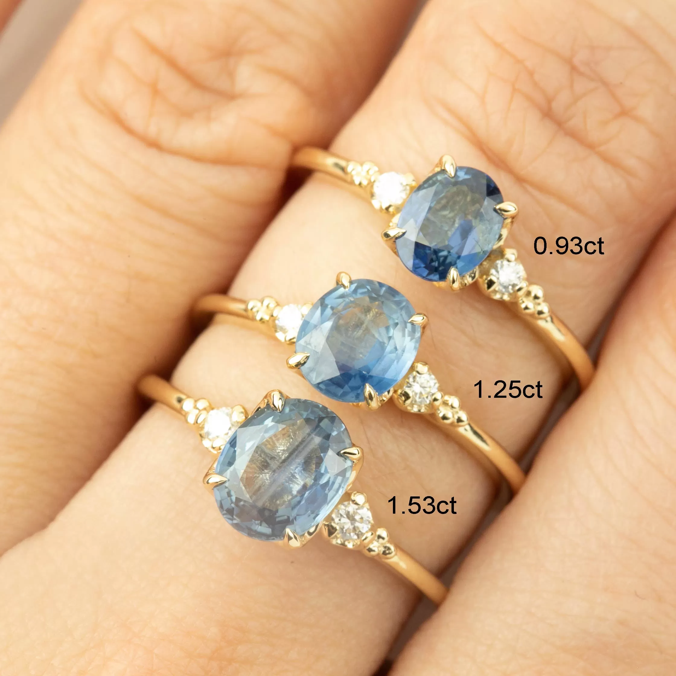 Estel Ring - 1.25ct Blue Sapphire (One of a kind)