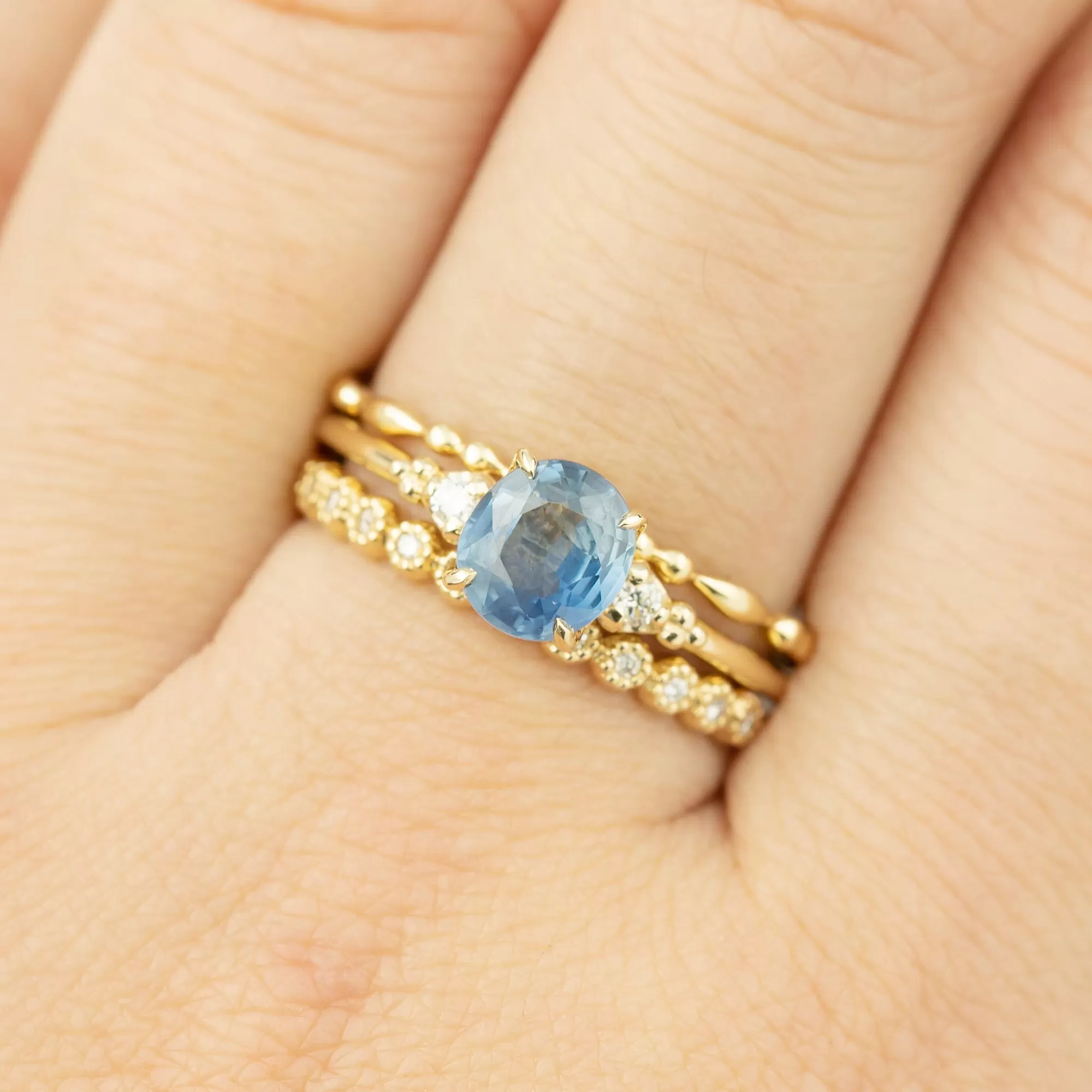 Estel Ring - 1.25ct Blue Sapphire (One of a kind)