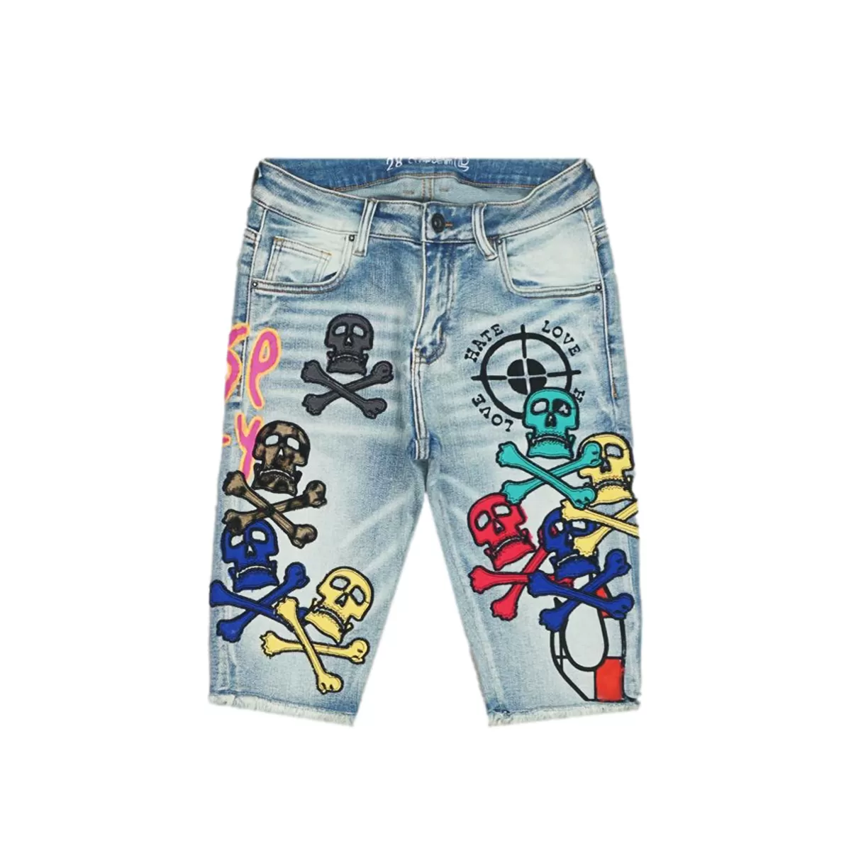 Ethmoid Skull Shorts (Blue) /C2