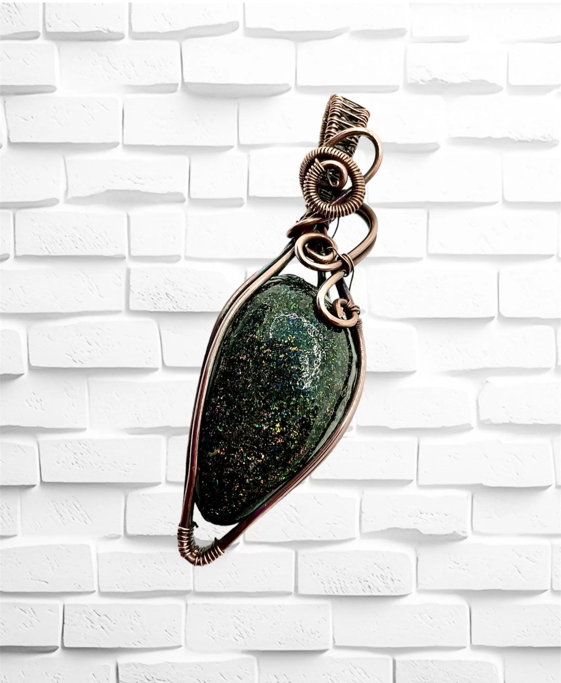 Fairy Opal Wire Wrapped Pendant