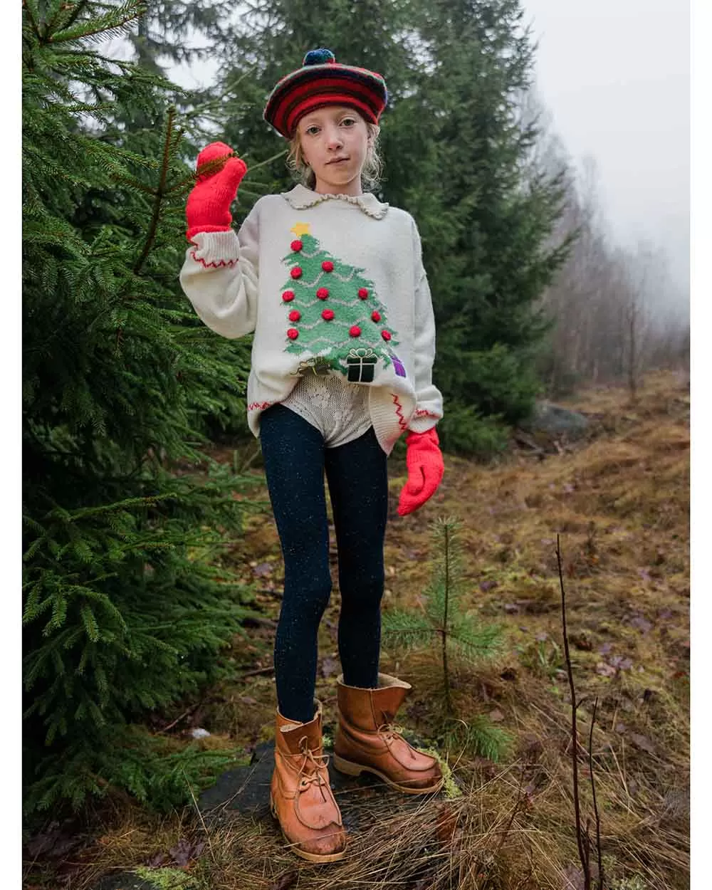 FISH & KIDS AW23 Christmas Tree Sweater