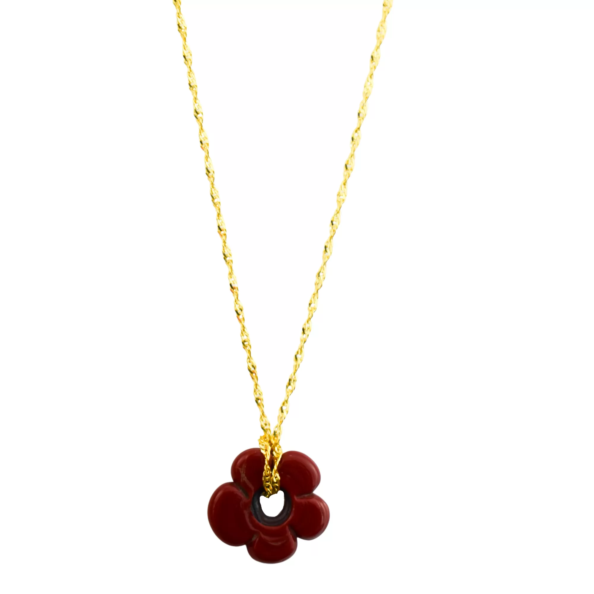 Fleur Necklace - Red