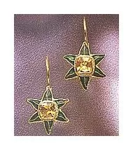 Florentine Flower Citrin Earrings