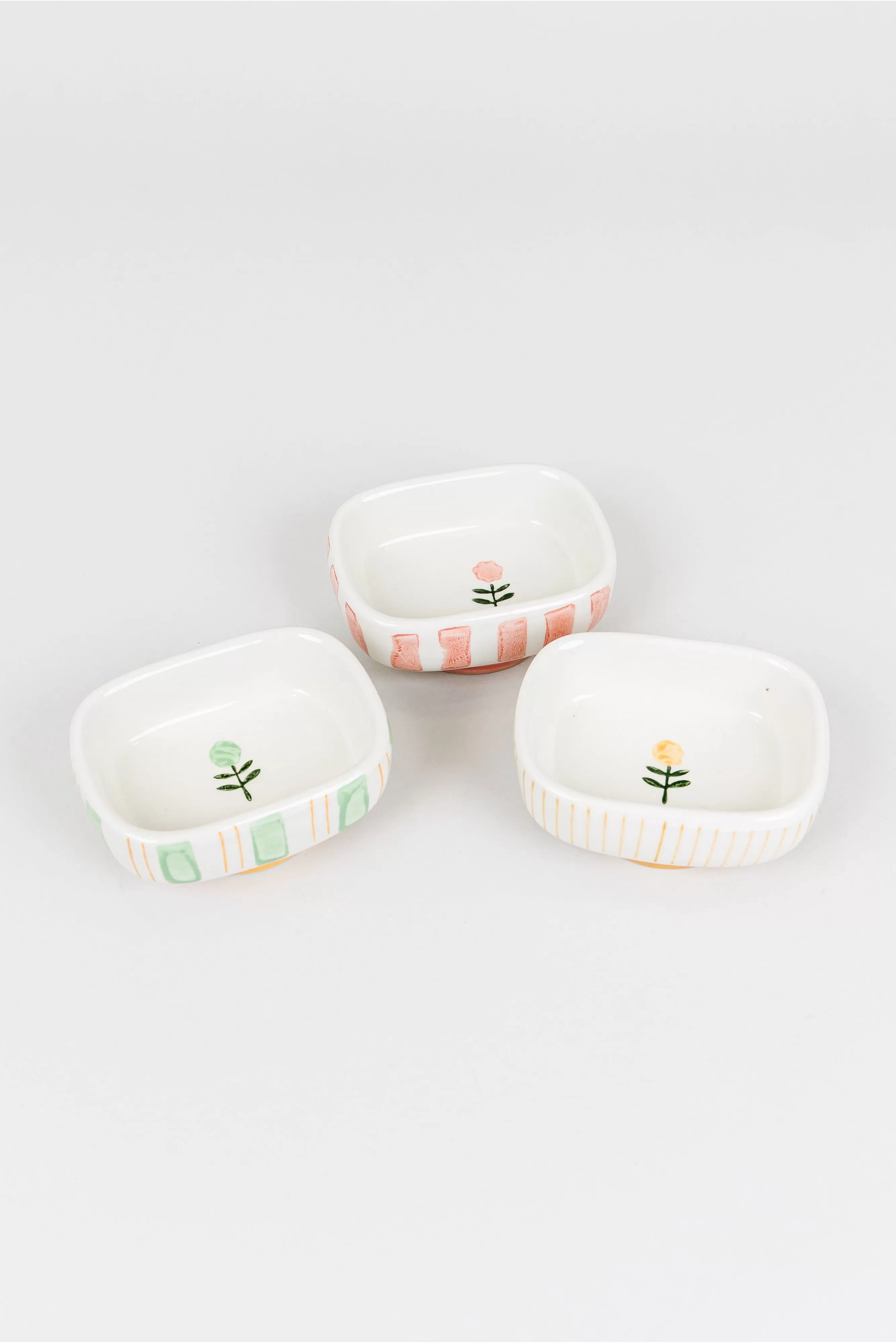 Flower & Stripe Small Dish