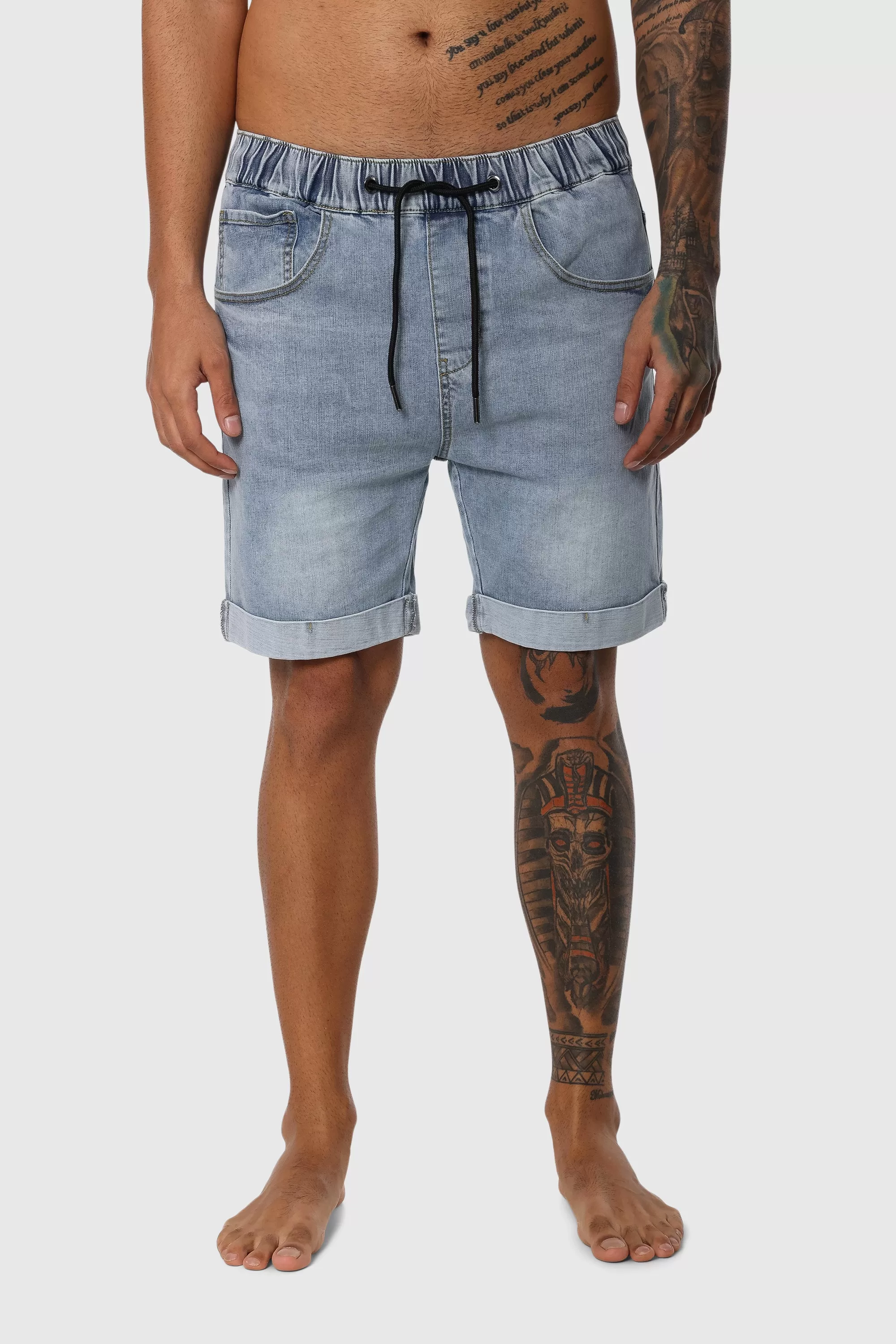 Folded Denim Short