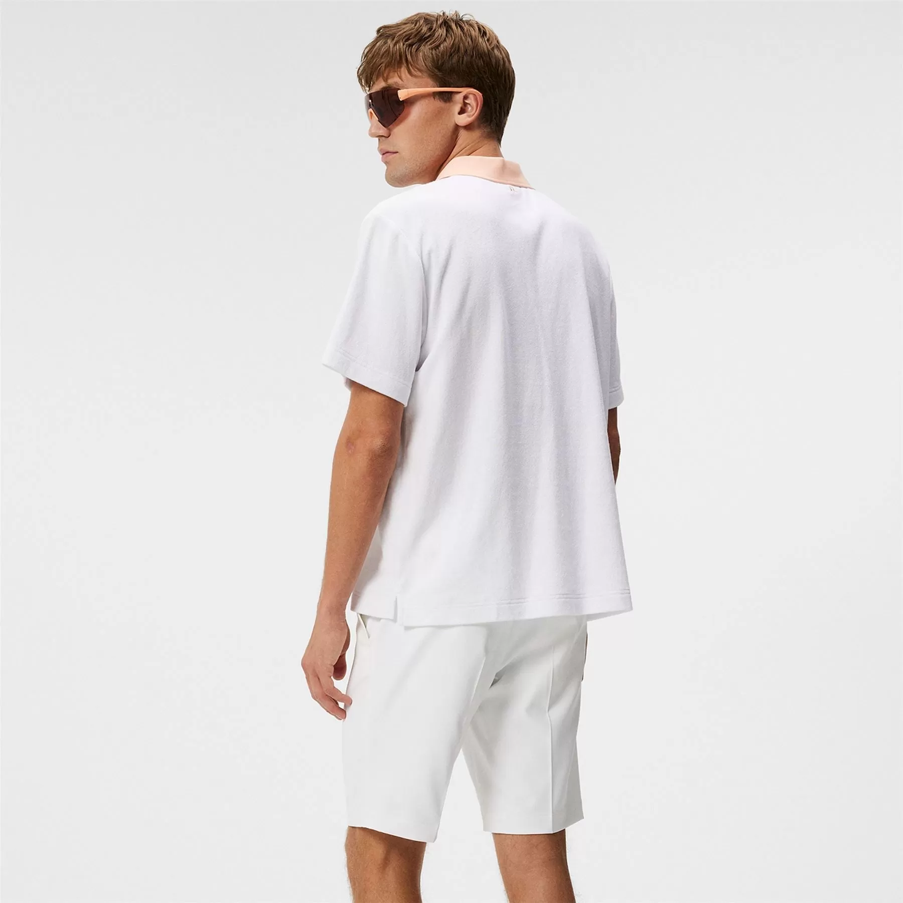 Gavin Pro Terry Relaxed Fit Polo White - W23