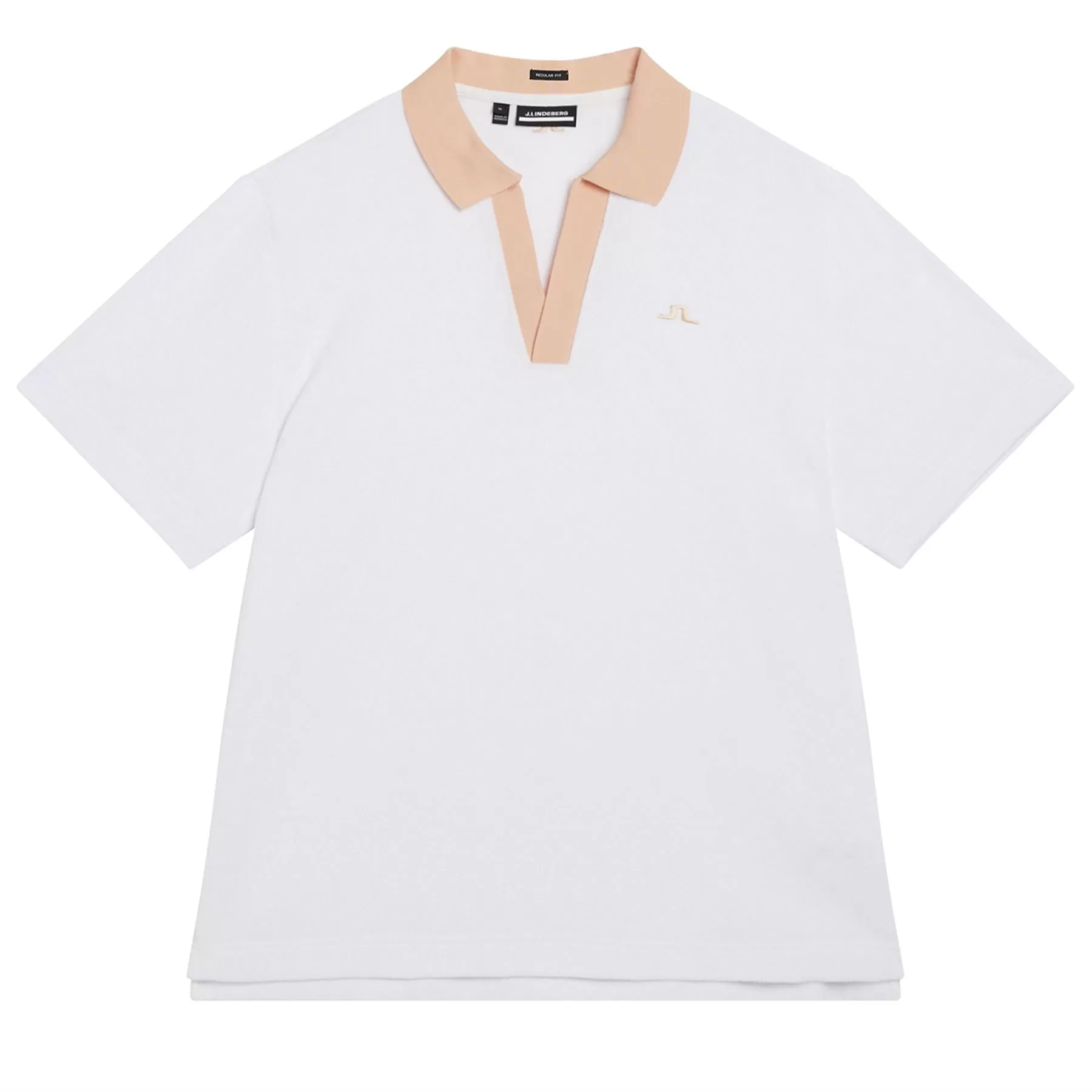 Gavin Pro Terry Relaxed Fit Polo White - W23