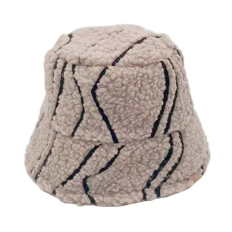 Geometric Sherpa Bucket Hat