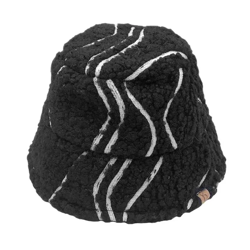 Geometric Sherpa Bucket Hat