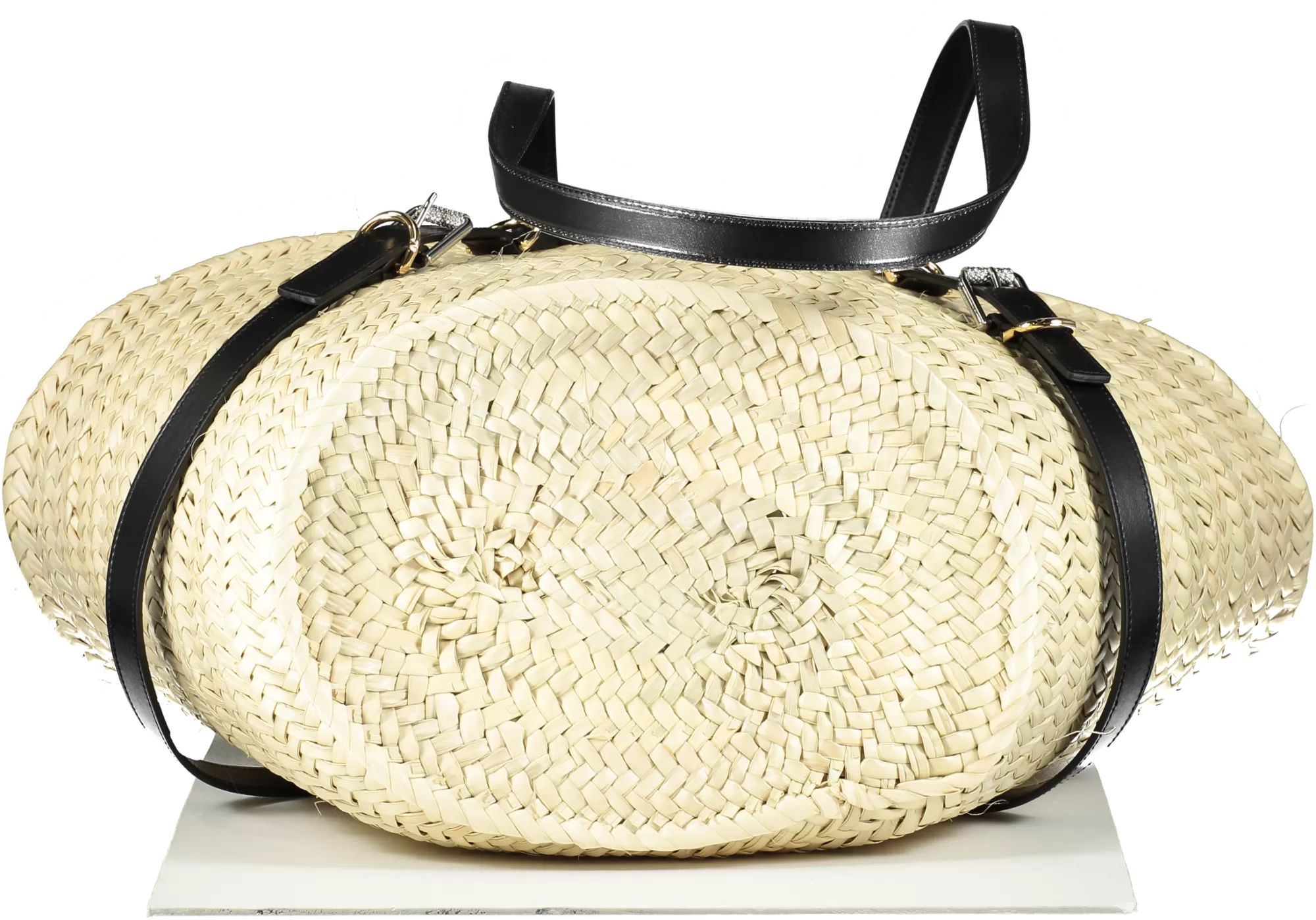 Givenchy Beige Voyou Medium Straw Tote Bag