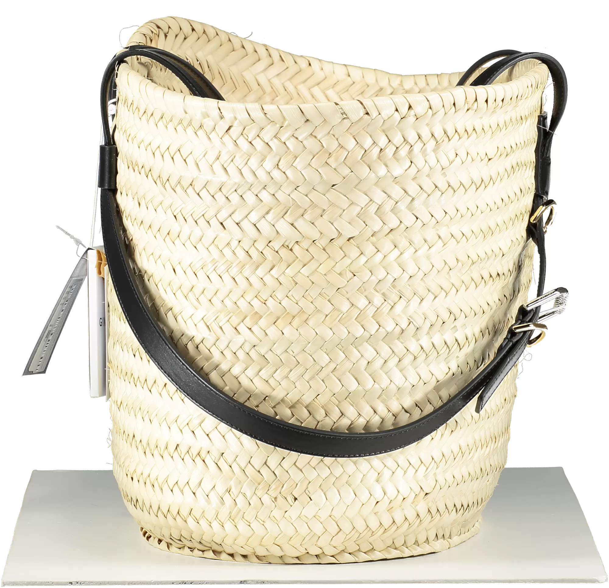 Givenchy Beige Voyou Medium Straw Tote Bag