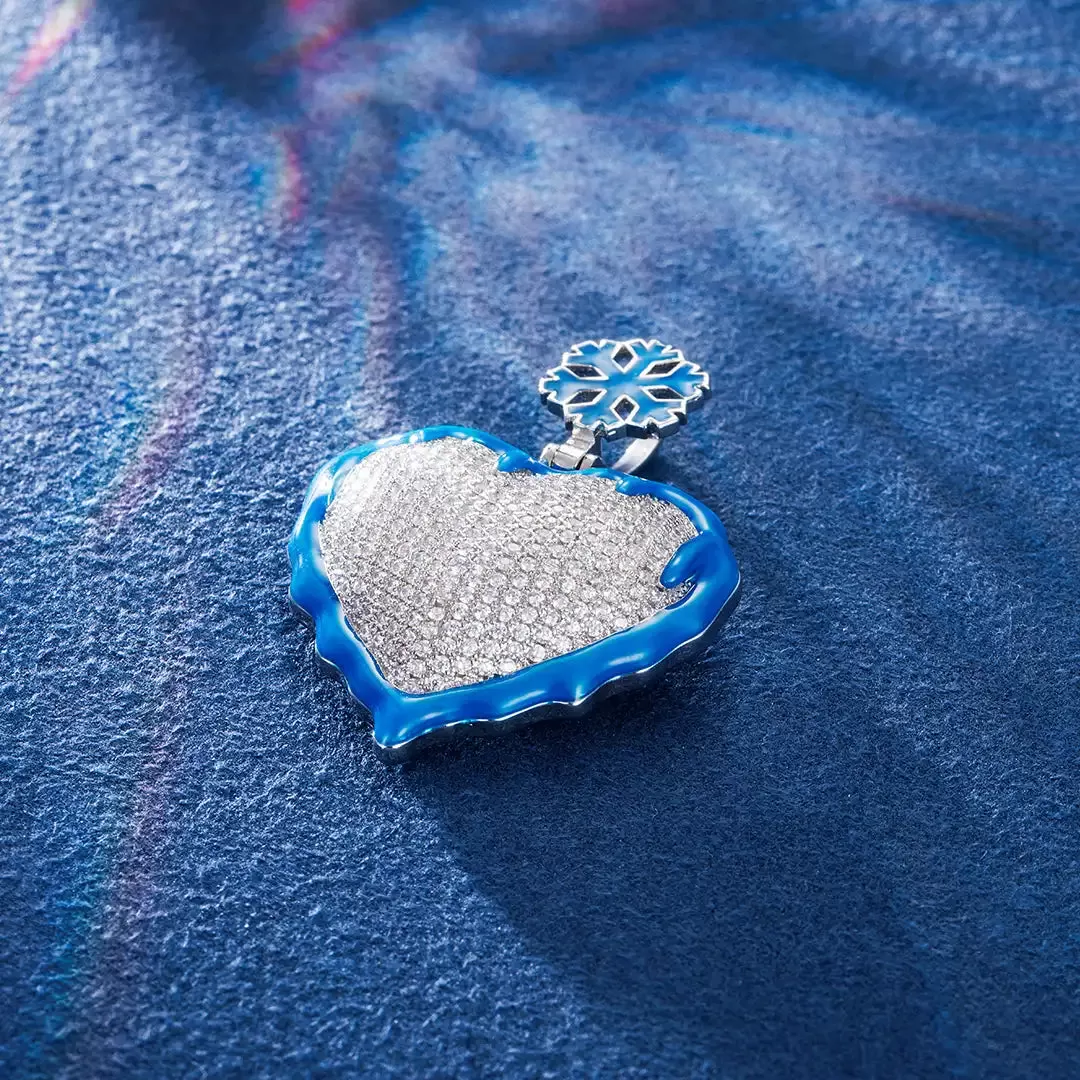 Glow In Dark Frozen Heart Pendant