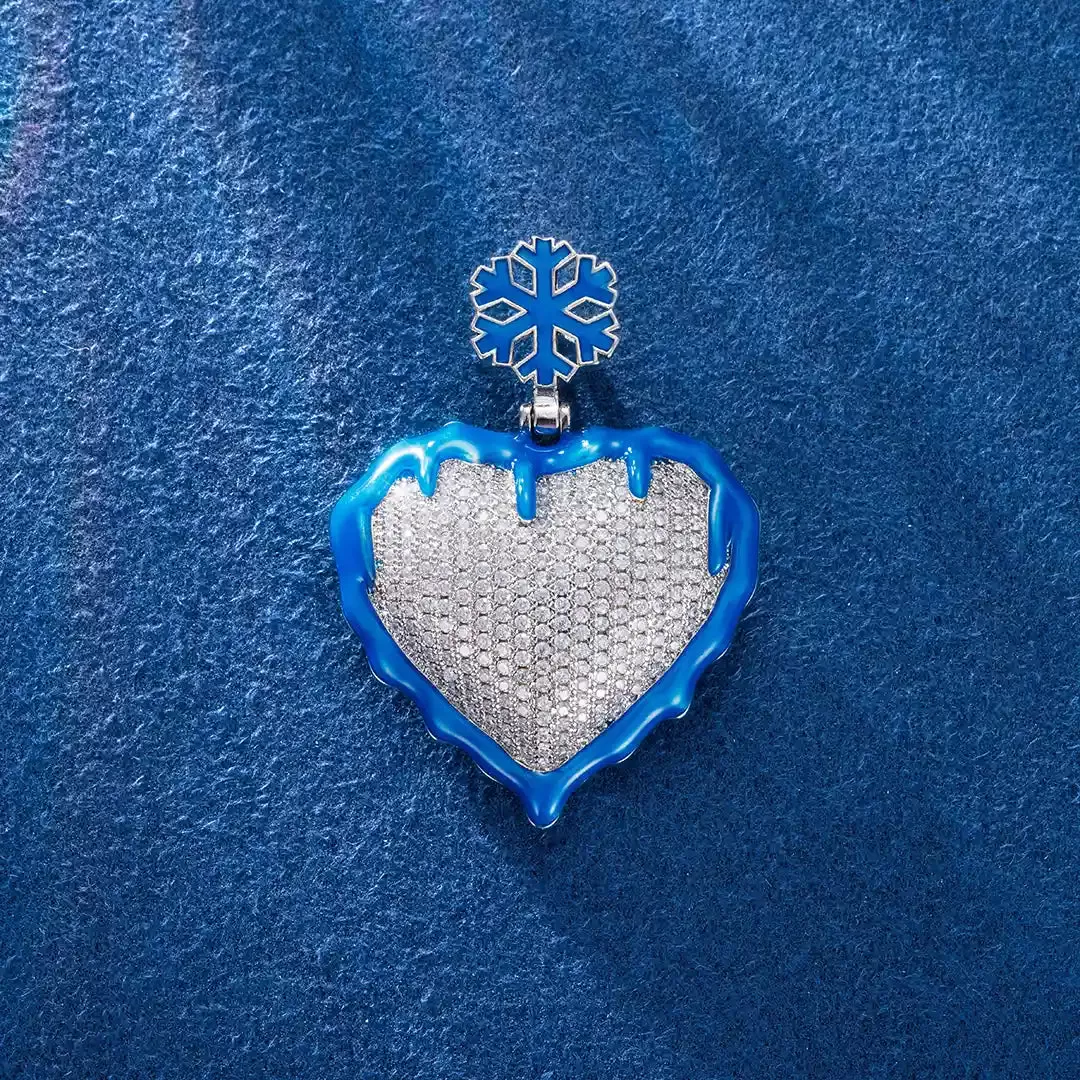 Glow In Dark Frozen Heart Pendant