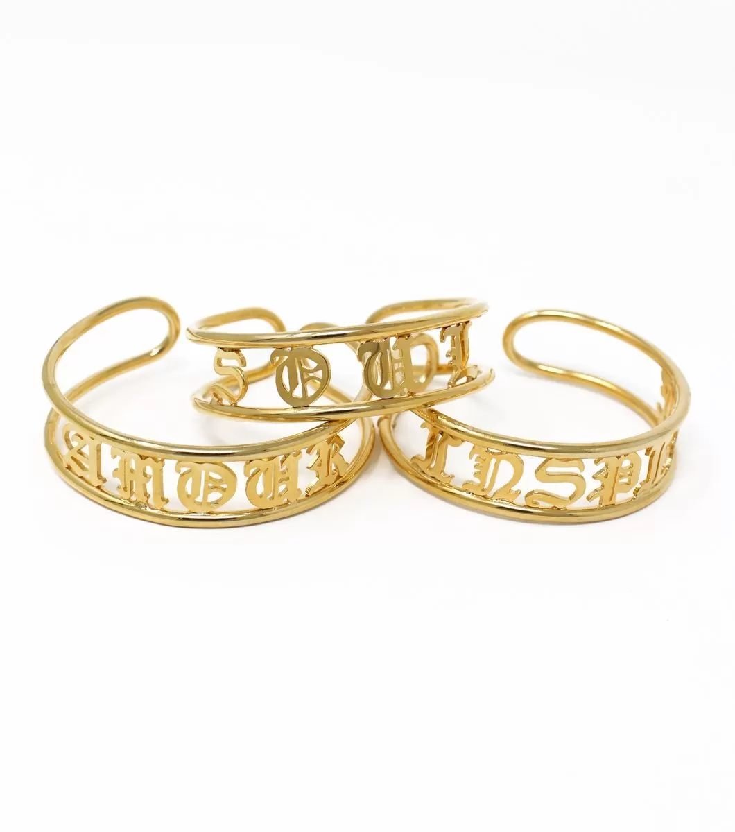 Gothic Letters Bracelet