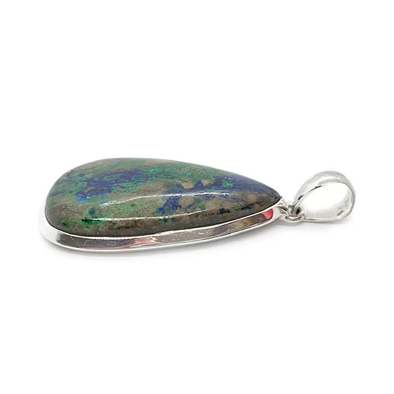 Gus Azurite Boho Teardrop Pendant