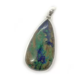 Gus Azurite Boho Teardrop Pendant