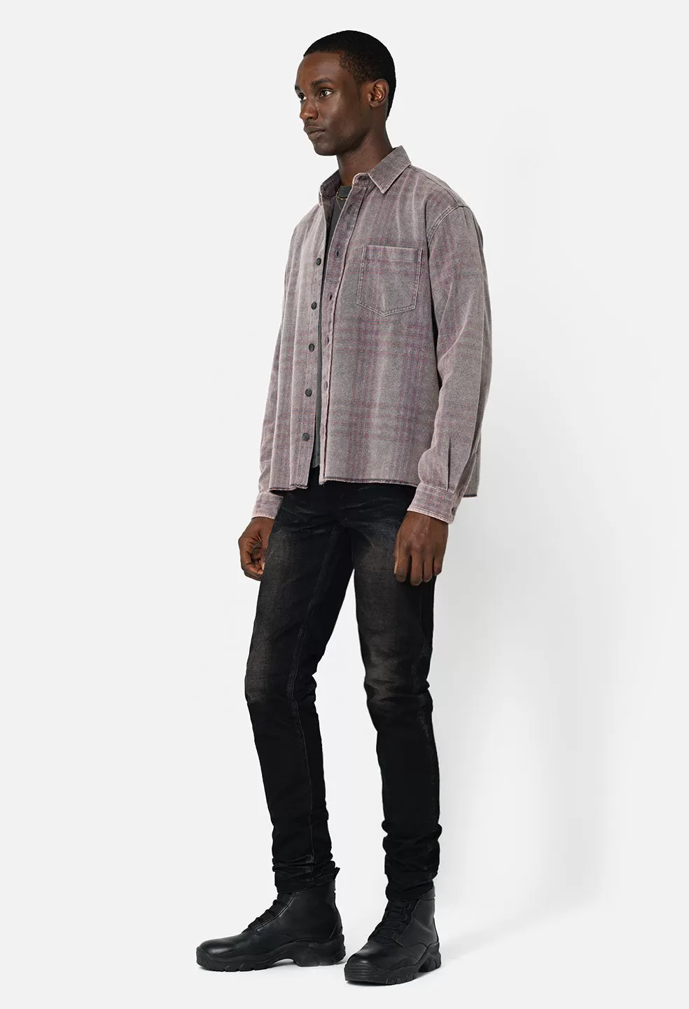 Hemi Oversized Shirt / Alloy Check