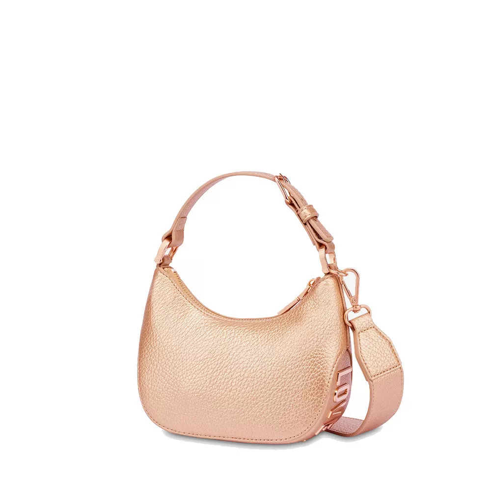 Hobo Bag Small LOVE MOSCHINO linea Giant Logo colore Rose Gold