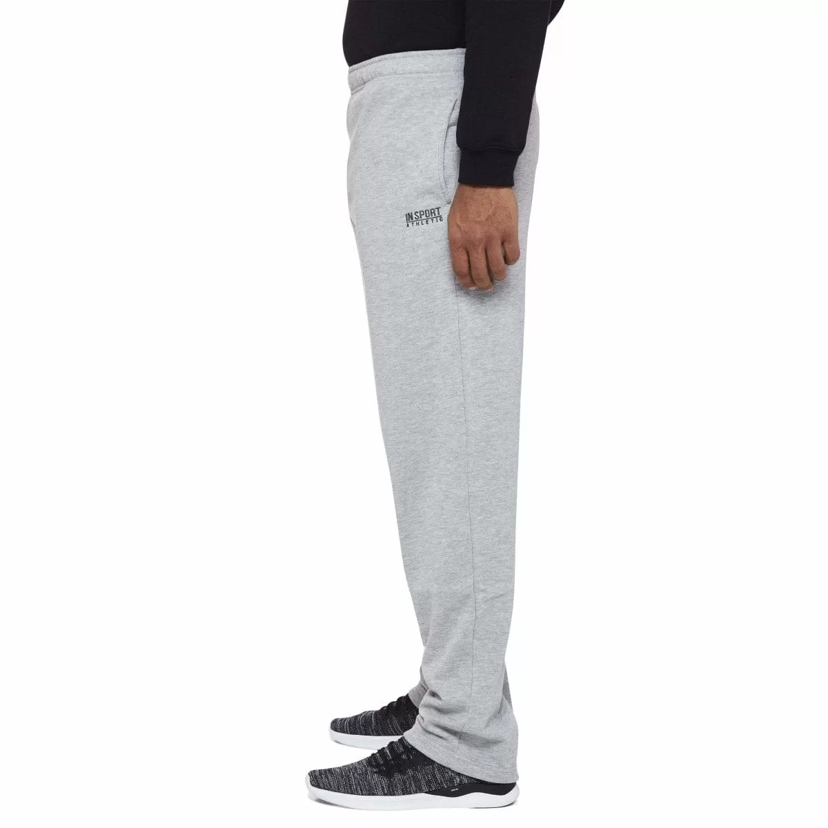 INSPORT MEN'S ASPEN GREY TRACKPANTS (OPEN LEG)