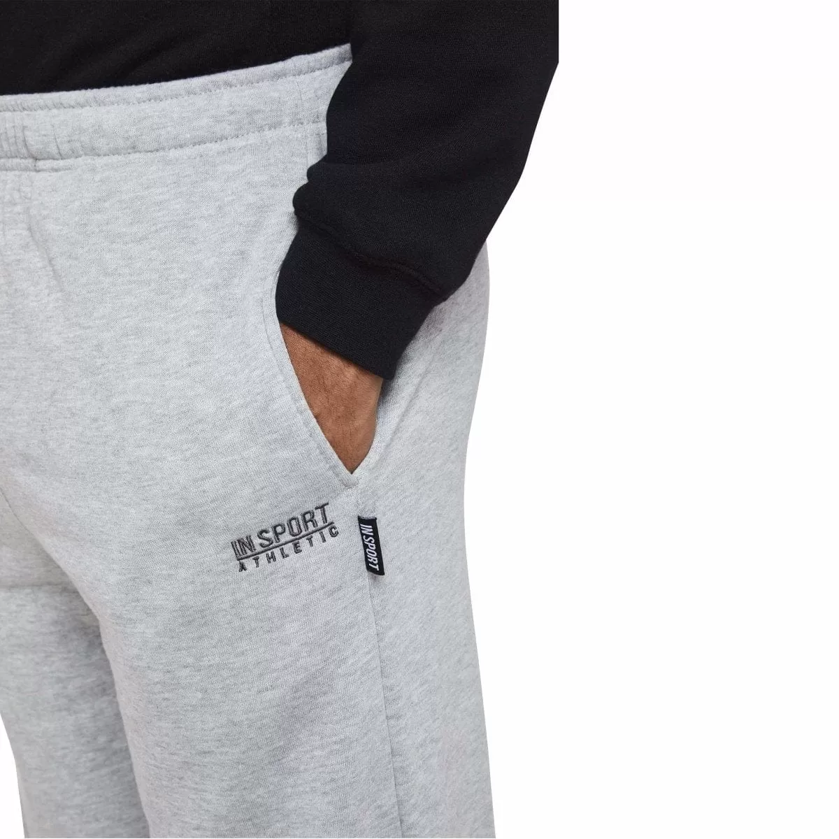 INSPORT MEN'S ASPEN GREY TRACKPANTS (OPEN LEG)