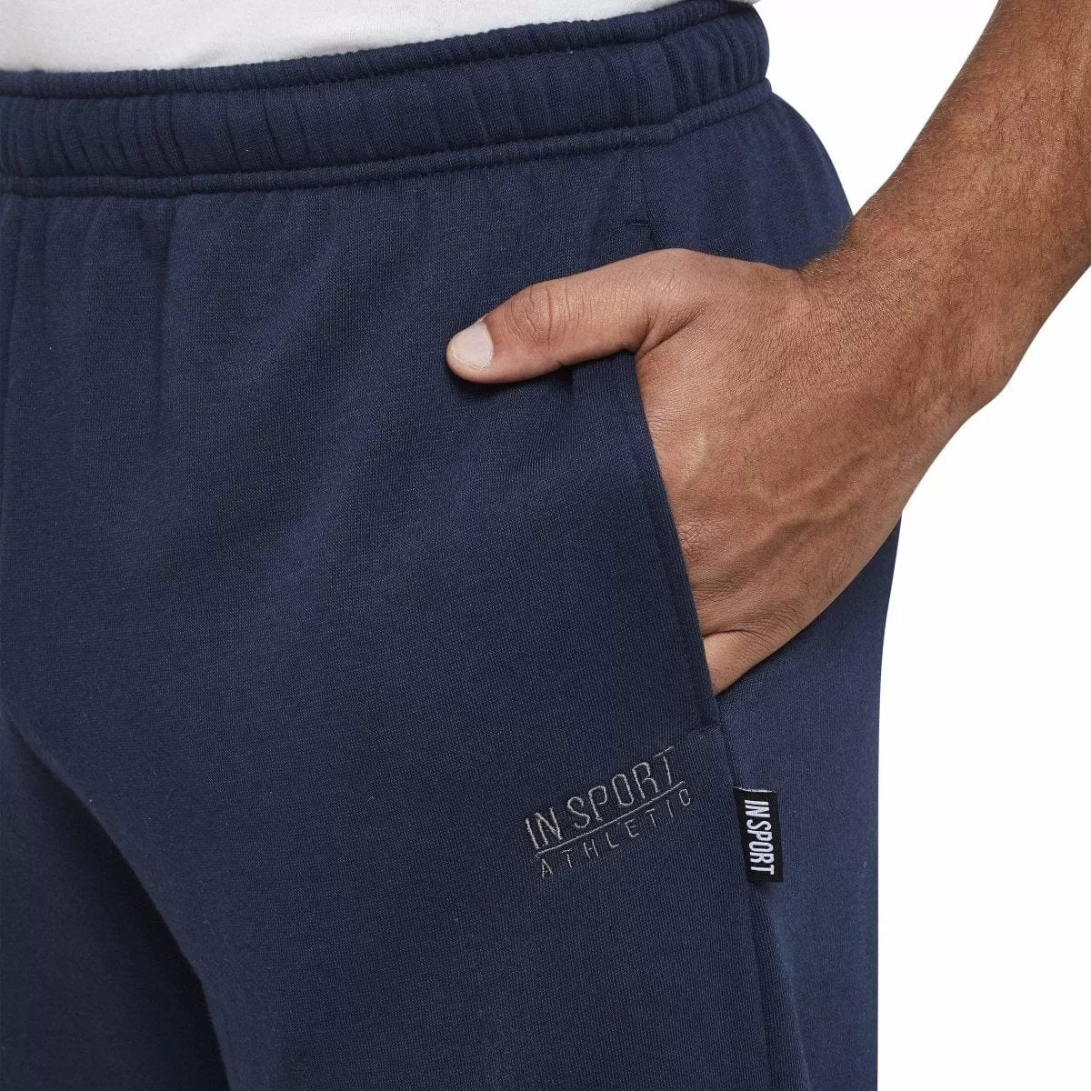 INSPORT MEN'S ASPEN NAVY TRACKPANTS (OPEN LEG)