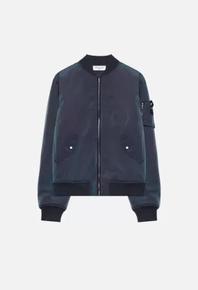 Iridescent Bogota Bomber / Navy