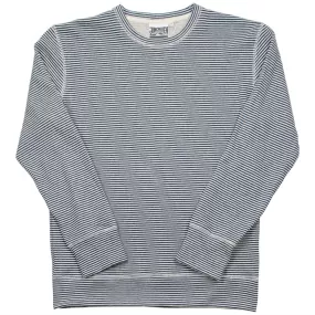 Jungmaven - Yarn-Dyed Crewneck Sweatshirt - New Blue Stripe