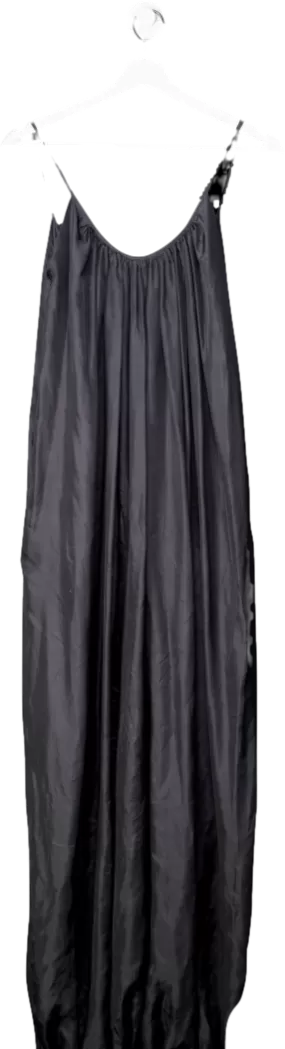 Kalita Black Balloon Silk Jumpsuit One Size