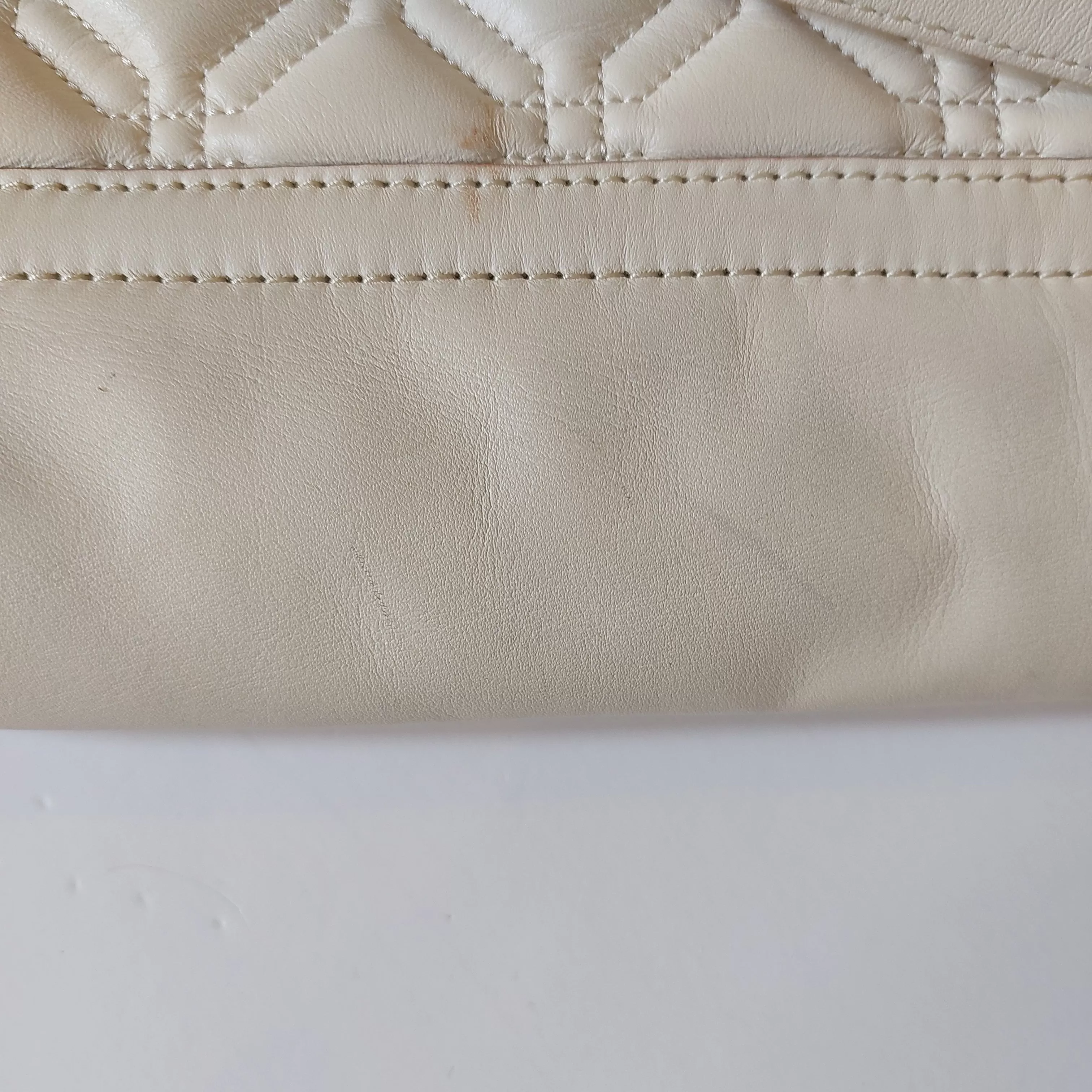 Kate Spade White Quilted Leather Shoulder Bag | Pre Loved |