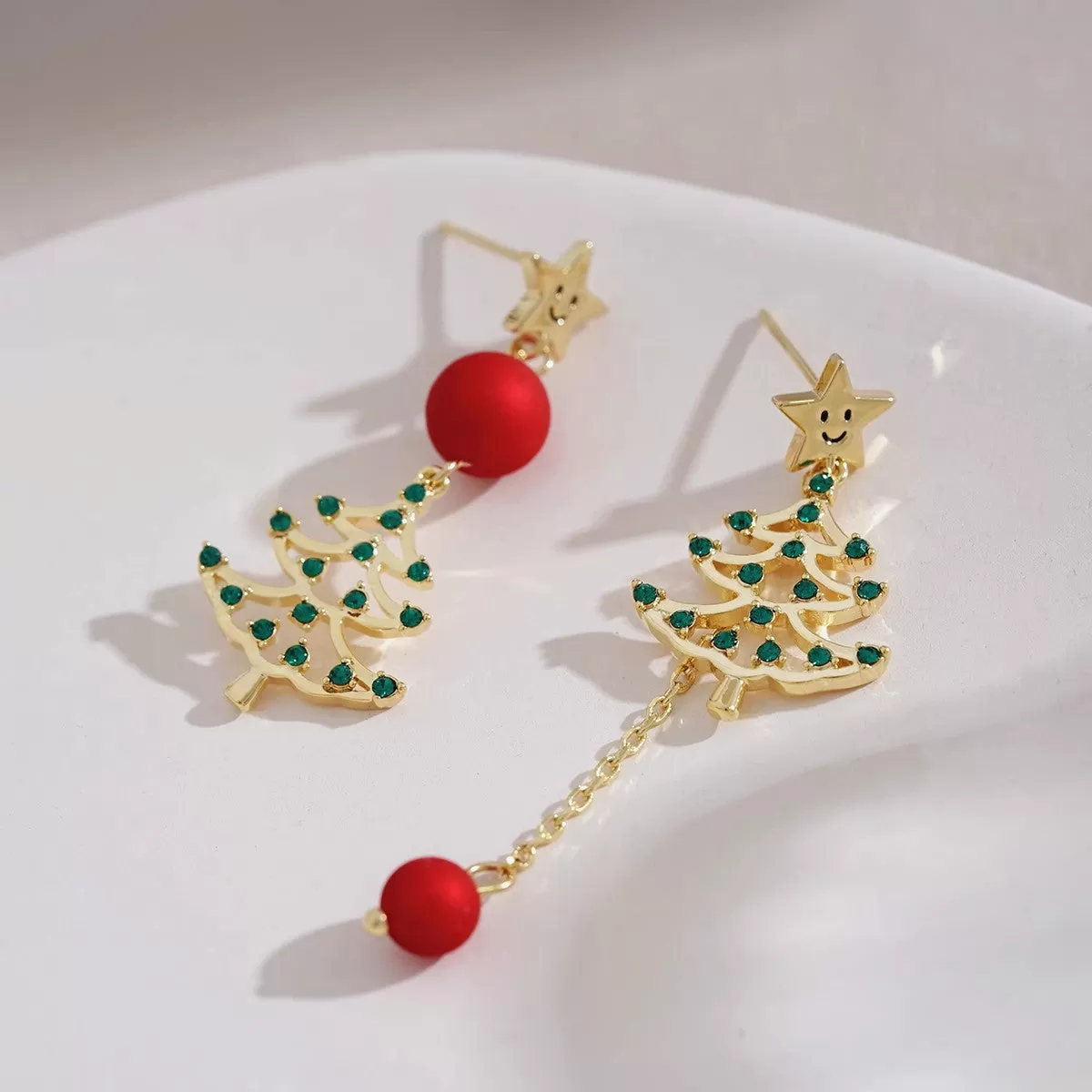 Kawaii Christmas tree Earrings PN6332