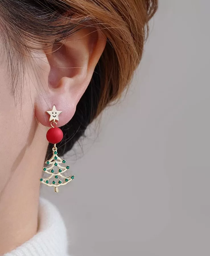 Kawaii Christmas tree Earrings PN6332