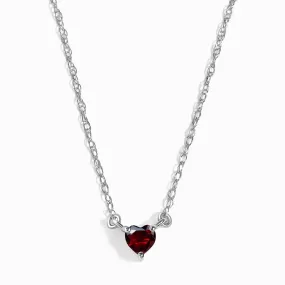 Kids Garnet Necklace - Love