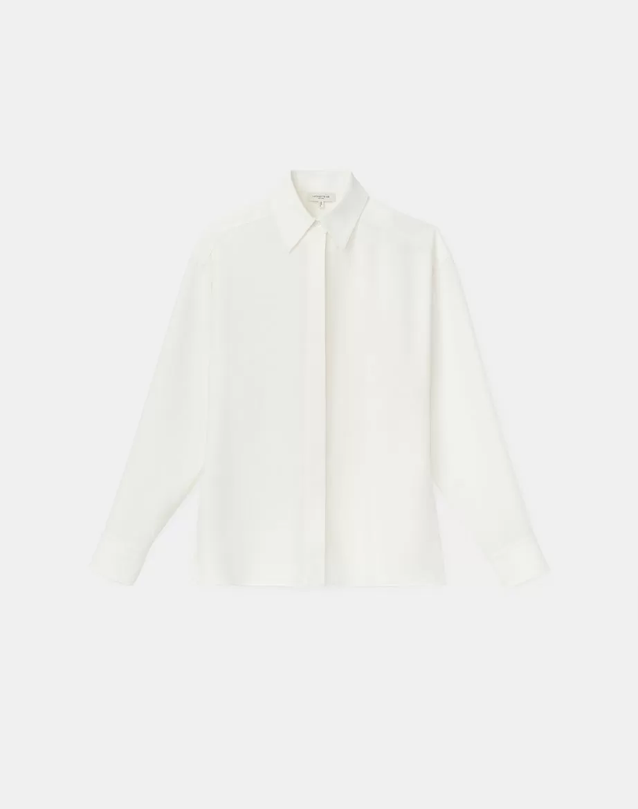 LAFAYETTE 148 Livia Blouse in Finesse Crepe