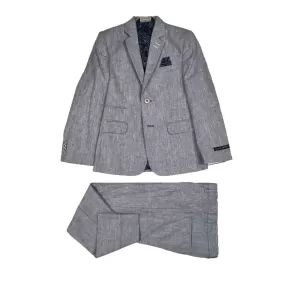 Leo & Zachary Chambray Blue Suit