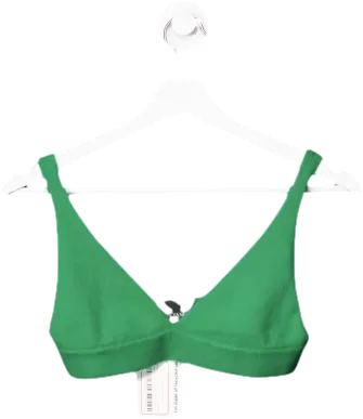 Lisa Yang Green Cappuccine Cashmere Bralette UK S