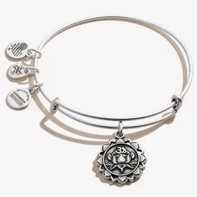 Lotus Charm Bangle