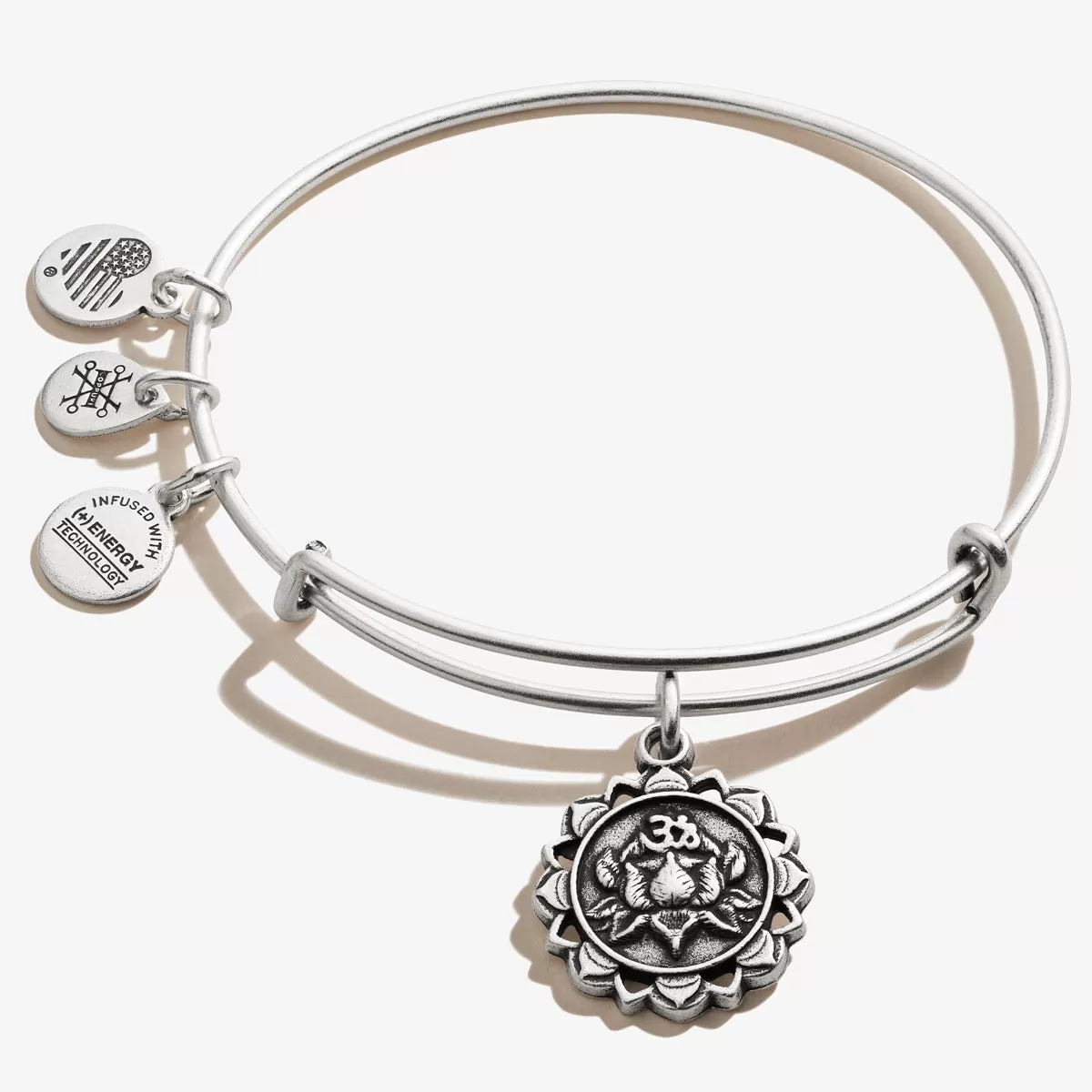 Lotus Charm Bangle