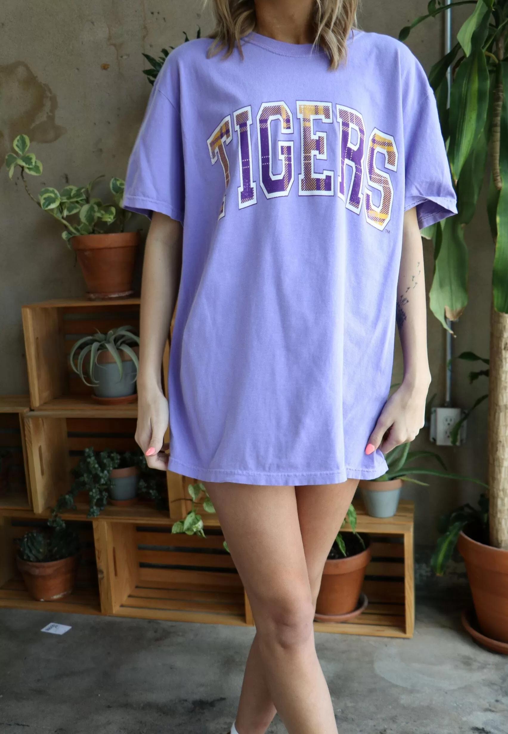 LSU Tigers Tartan Violet Tee