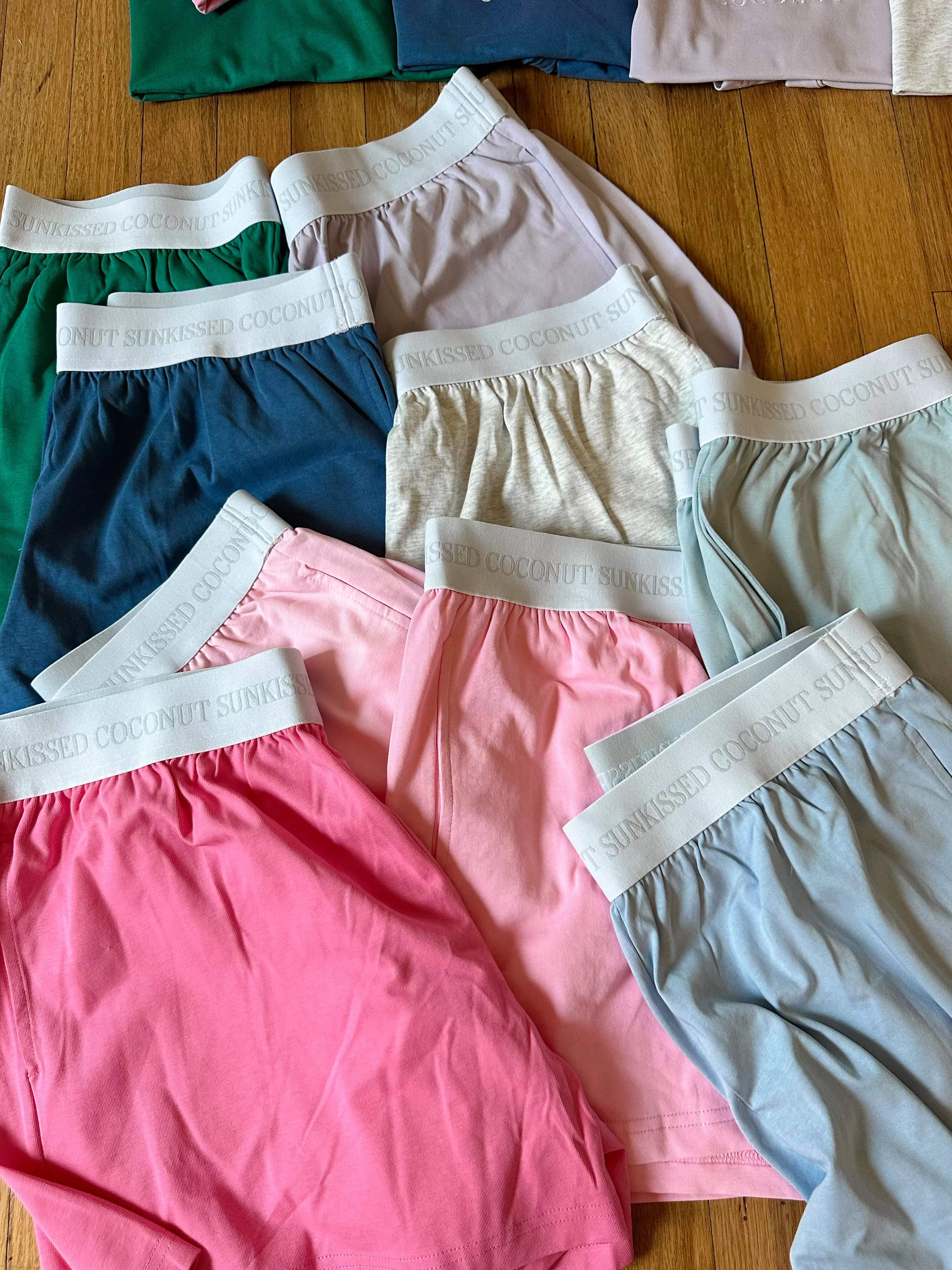 Malibu Pink Basic Watercolor Shorts