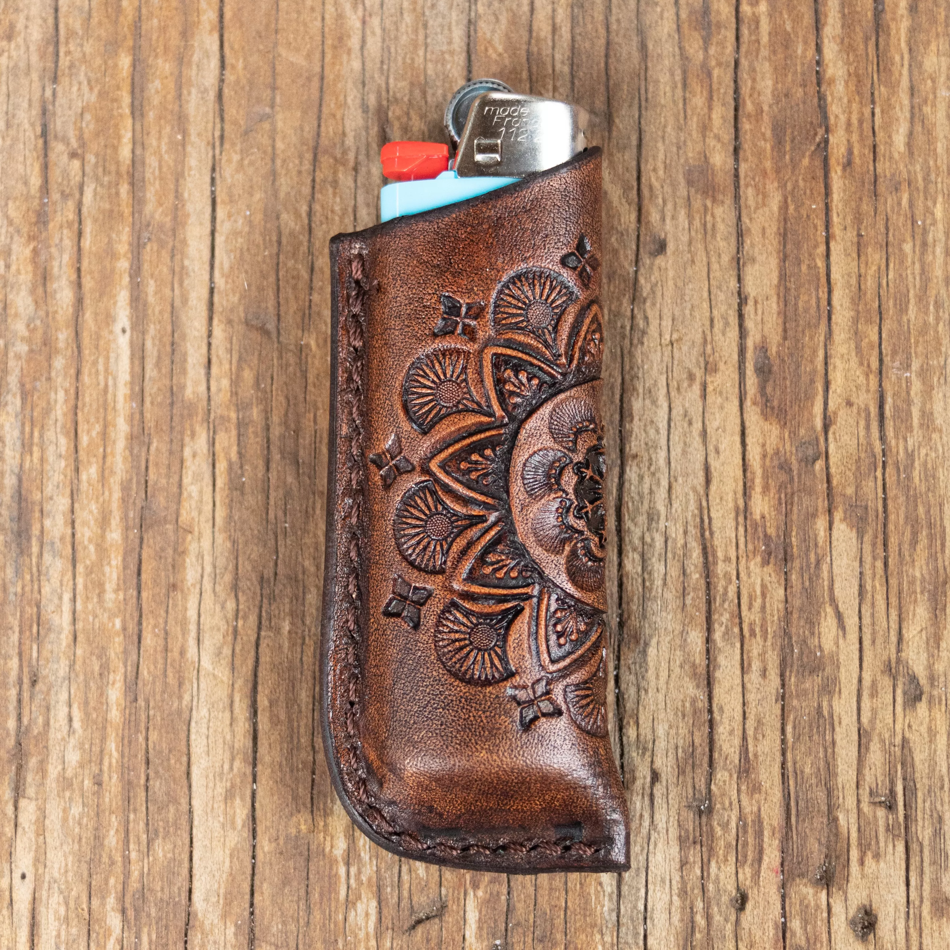 Mandala Woodstock Lighter Case