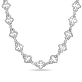 Marquise Cut Mix Cross Chain - 12mm