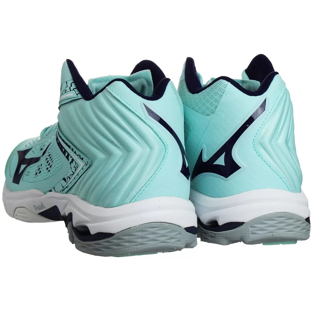 Mizuno Wave Lightning Z5 Mid Womens Light Blue Trainers