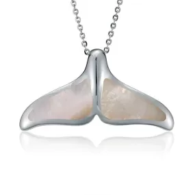 Mother of Pearl Whale Tail Pendant