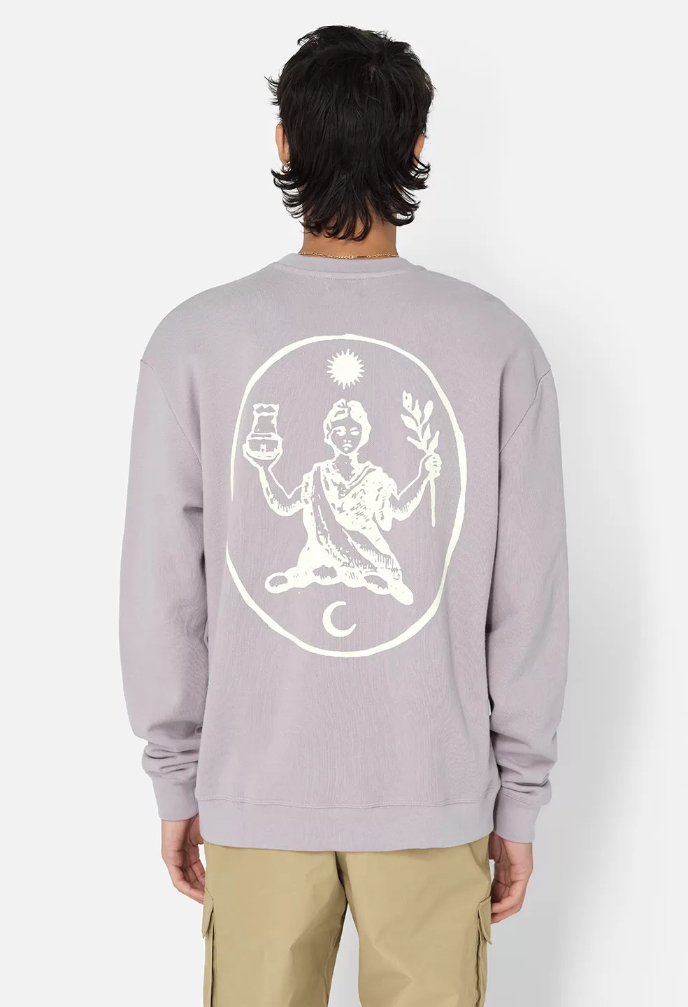 Nepal Oversized Crewneck Pullover / Haze