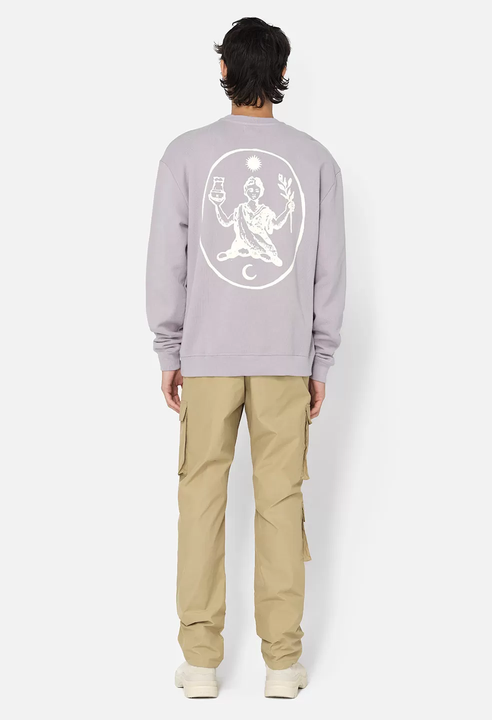 Nepal Oversized Crewneck Pullover / Haze