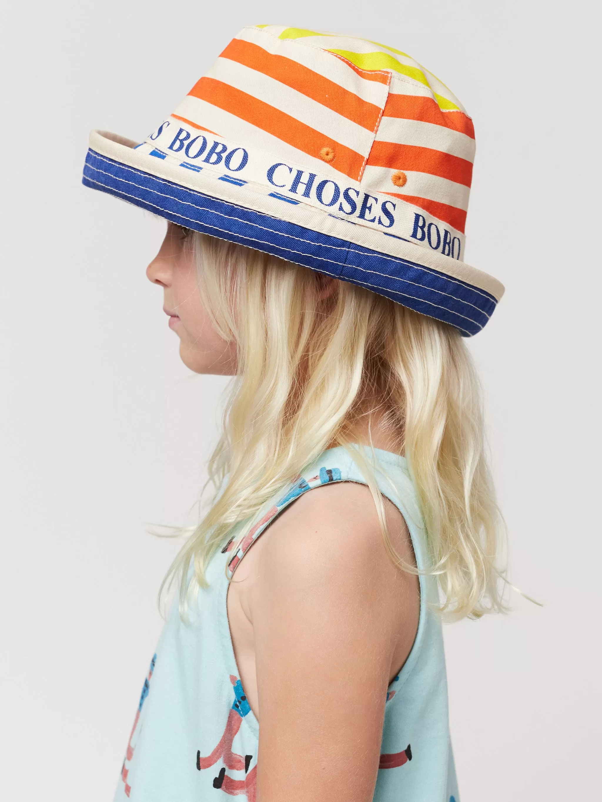 NEW Bobo Choses | Multicolor Stripes reversible Hat