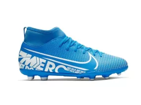 Nike football boot Jr Superfly 7 Club FG/MG AT8150 414 blue