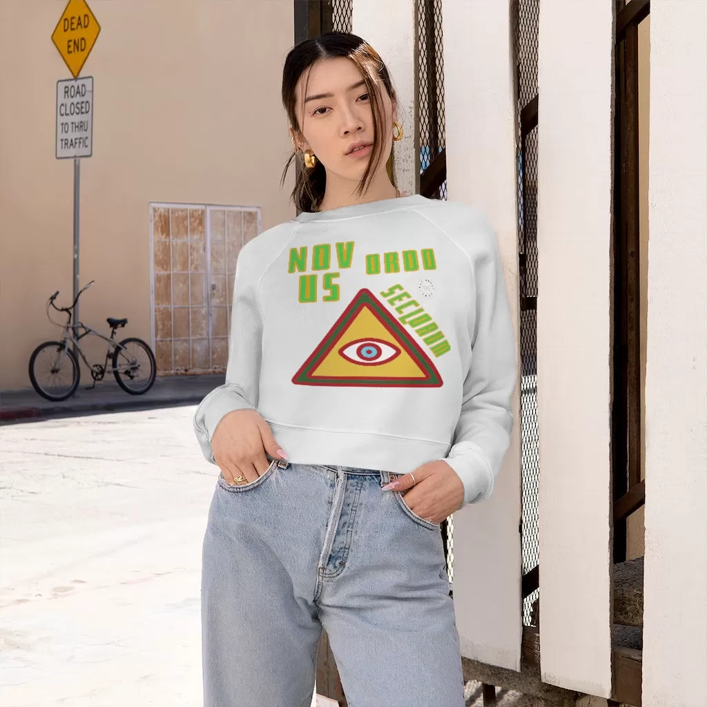 Novus Ordo Seclorum Cropped Fleece Pullover